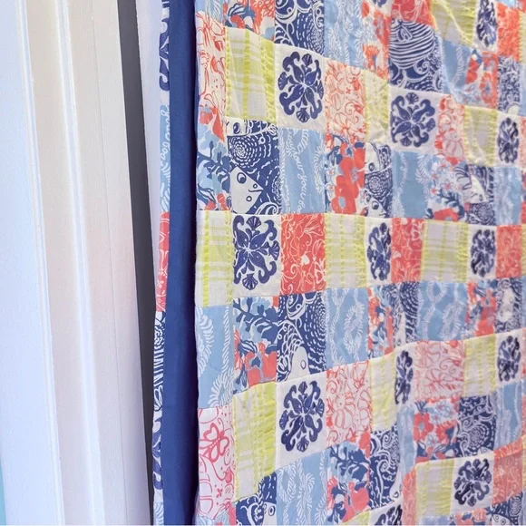Lilly Pulitzer Patchwork Blanket or Tablecloth - Picture 8 of 11